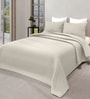 Cream Azure 300GSM King Quilted Bedcover with 2 Pillowcovers