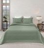 Green Azure 300GSM King Quilted Bedcover with 2 Pillowcovers