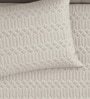 Cream Azure 300GSM King Quilted Bedcover with 2 Pillowcovers
