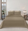 Brown Azure 300GSM King Quilted Bedcover with 2 Pillowcovers