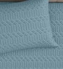 Blue Azure 300GSM King Quilted Bedcover with 2 Pillowcovers