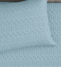 Blue Azure 300GSM King Quilted Bedcover with 2 Pillowcovers