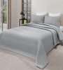 Grey Azure 300GSM King Quilted Bedcover with 2 Pillowcovers