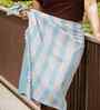 Blue Azure Striped Bath Towel 75 Cm