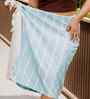 Blue  Azure Striped Bath Towel 75 Cm