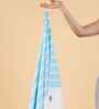 Blue  Azure Striped Bath Towel 75 Cm