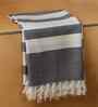 Grey Azure Striped Bath Towel 75 Cm