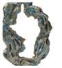Azure Elegance Blue & Antique Gold Aluminium Showpiece