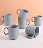 Azure Statement Coffee Mug 350 ml (6 Pc)Rice Husk Biocomposite
