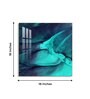 Azure Wave Masterpiece Glass Finish Square Wall Art