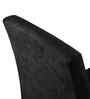 Azurea Velvet Fabric Dining Chair In Black Colour