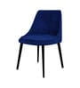 AzureNova Suede Dining Chair In Royal Blue Colour