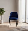 AzureNova Suede Dining Chair In Royal Blue Colour
