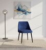 AzureNova Suede Dining Chair In Royal Blue Colour