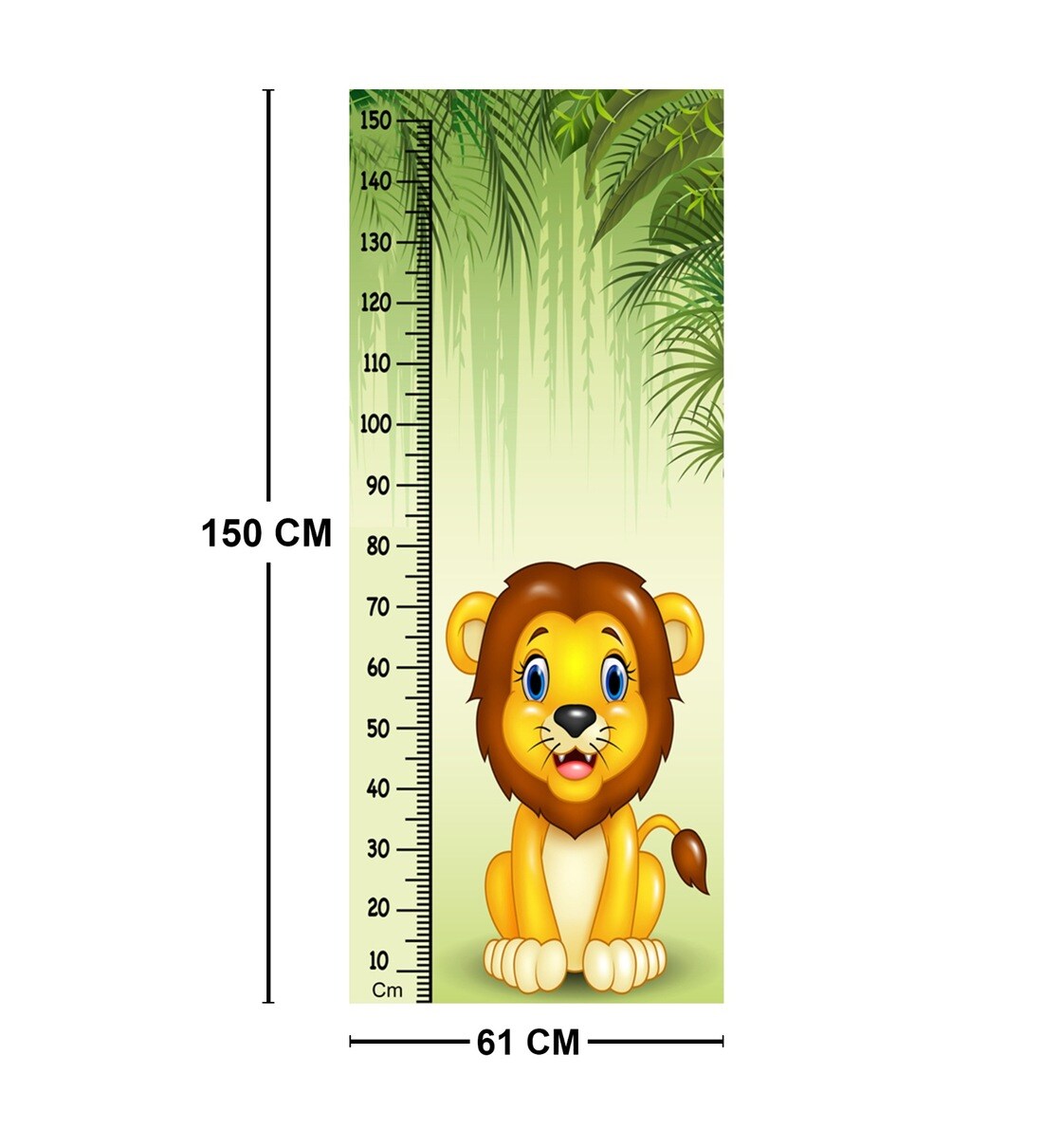 Buy Baby Lion Height Chart in Multicolour by Wens Online Height