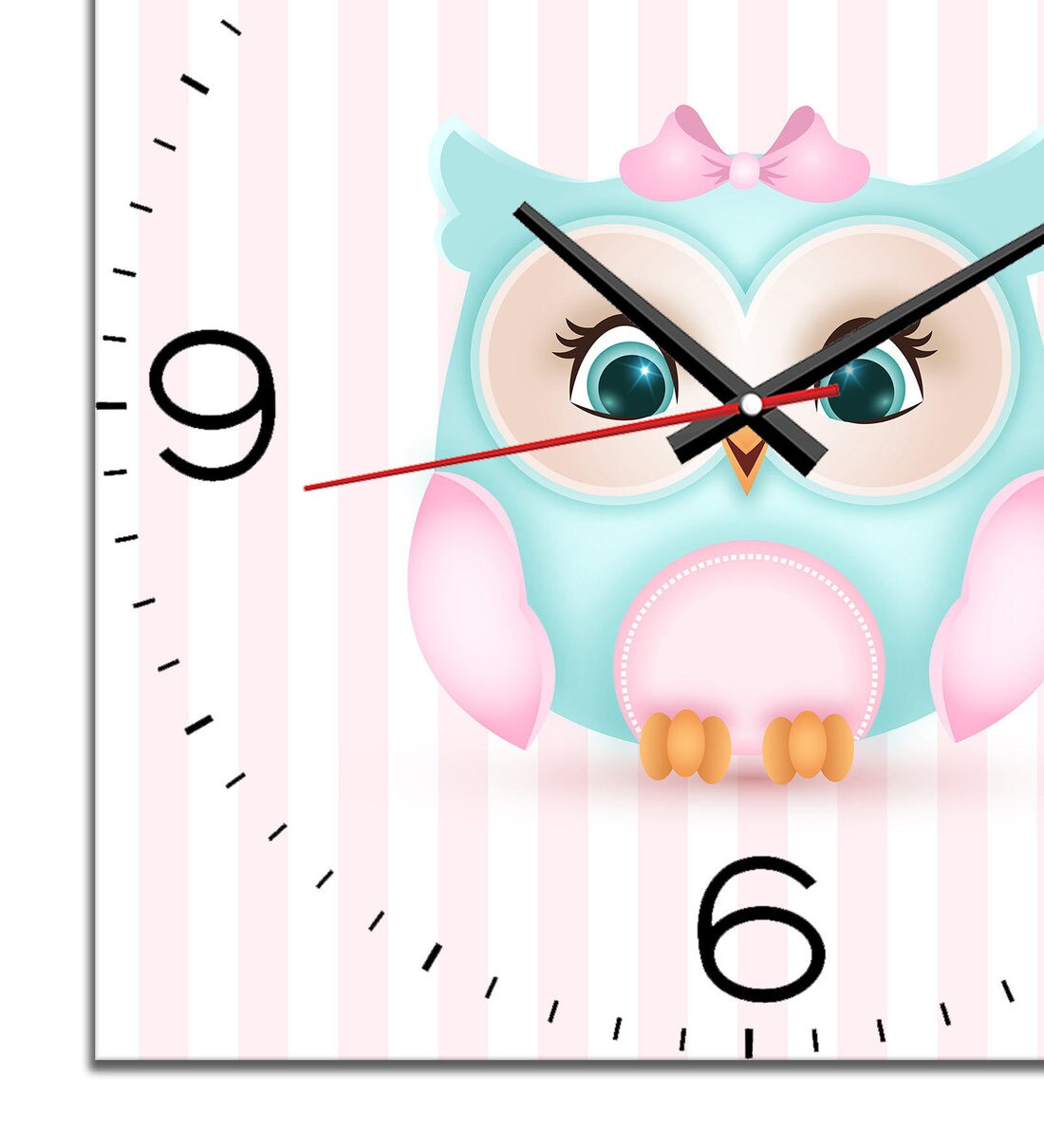 Buy Baby Owl Wall Clock in Multicolour by WENS Online Kids Wall