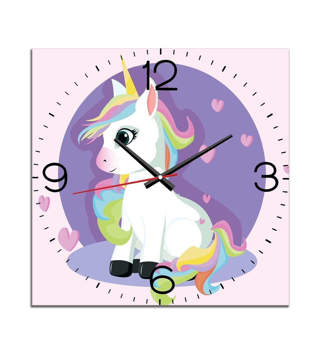 Buy Baby Unicorn Wall Clock in Multicolour by WENS Online Kids Wall