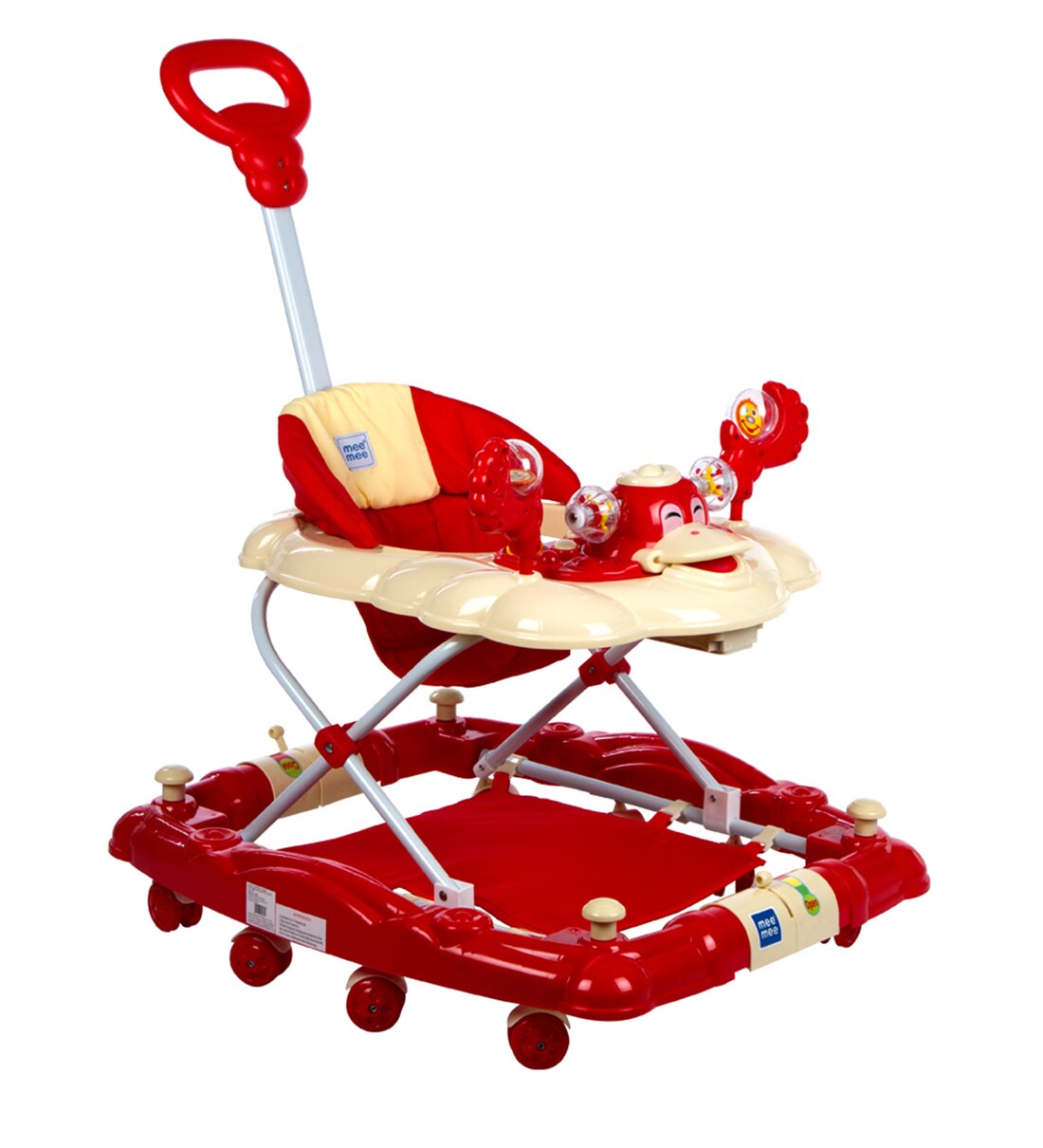 Buy Baby Walker with Rocker Function 2in1 in Red Colour by Mee Mee
