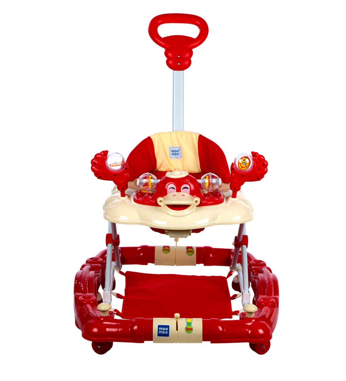 Buy Baby Walker with Rocker Function 2in1 in Red Colour by Mee Mee Online Walkers Kids and