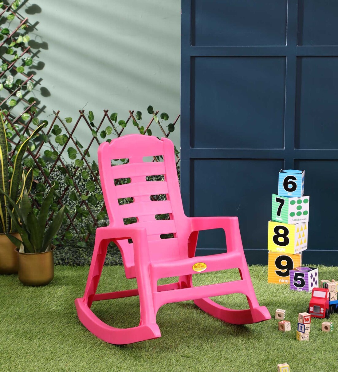 Buy Babylon kids Rocking Chair Pink Colour by National Plastics