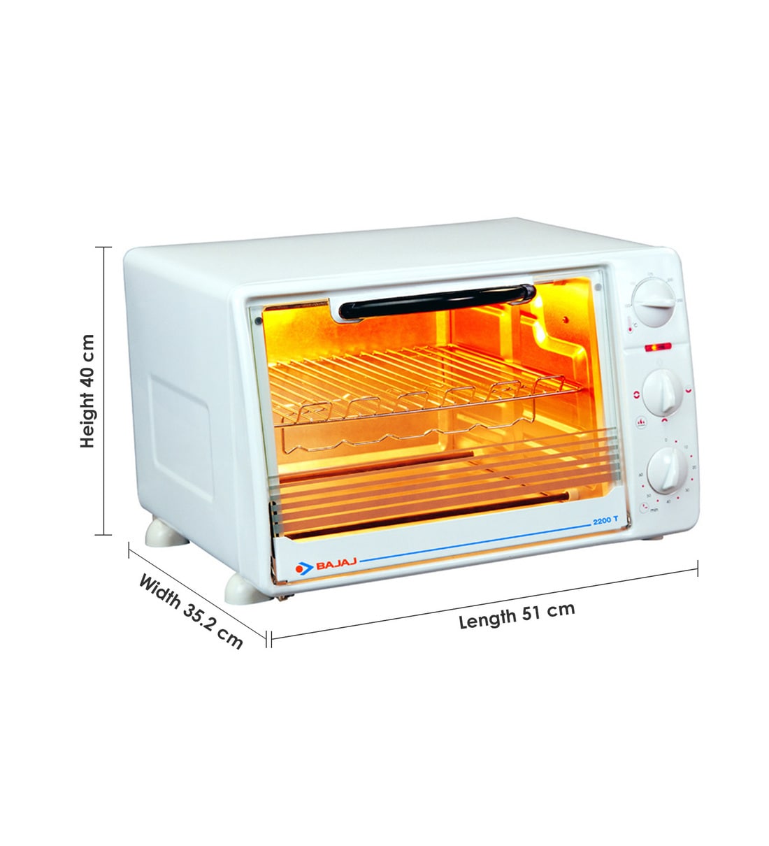 Buy Bajaj 2200T 22L Oven Toaster Griller (OTG) Online OTGs Ovens