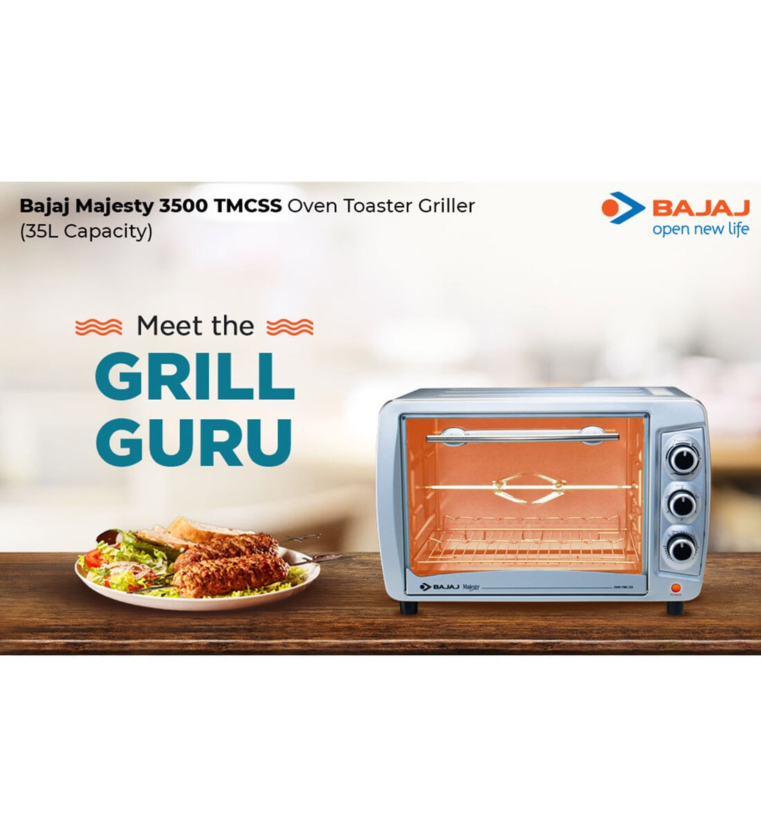 Bajaj majesty 3500 tmcss store oven toaster grill