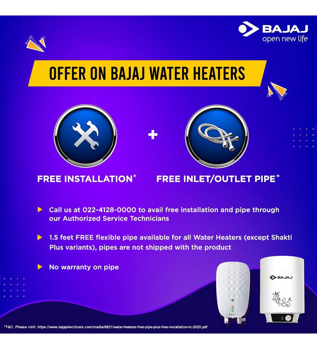Buy Bajaj Flora Instant 3 Litre Vertical Water Heater, White at 31% OFF by  Bajaj | Pepperfry