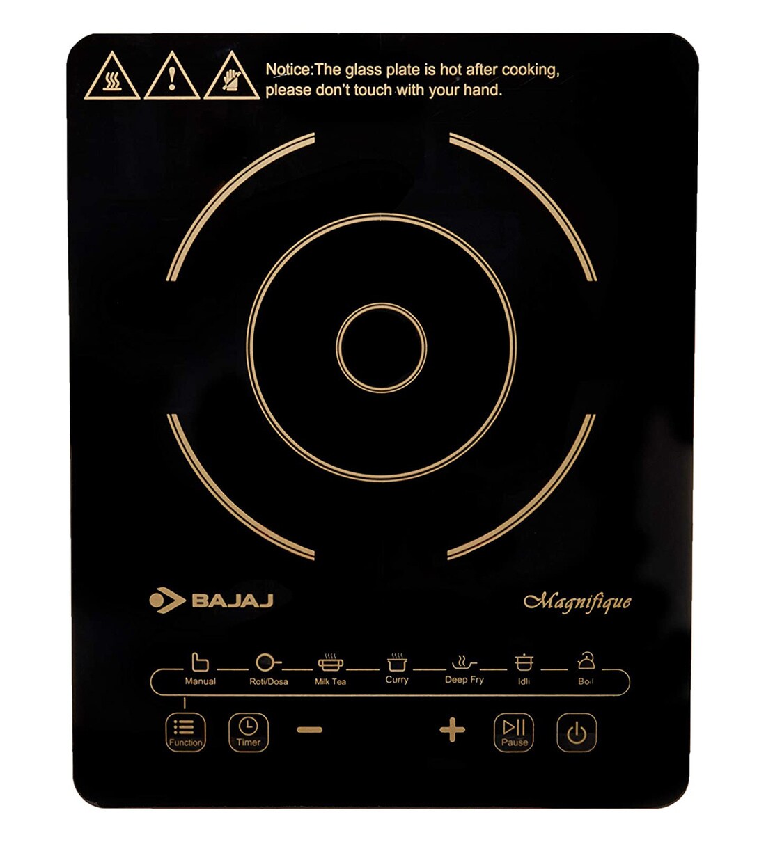 Buy Bajaj Magnifique Induction 2000 Watt In Black Colour Online ...