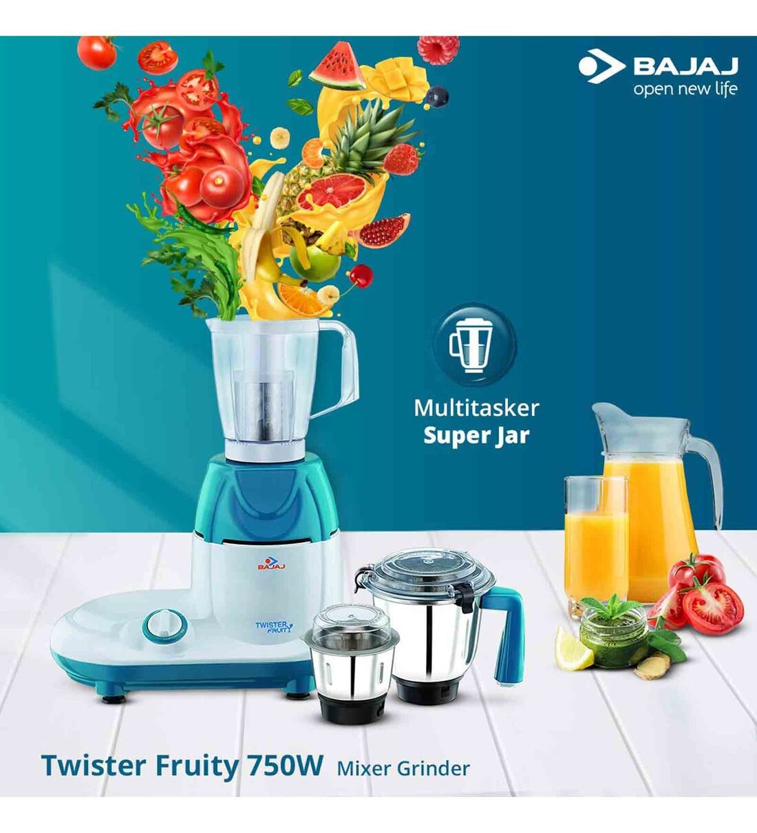 Bajaj Typhoon 750 Bajaj Mixer Grinder Flipkart Grinder 750 Bajaj
