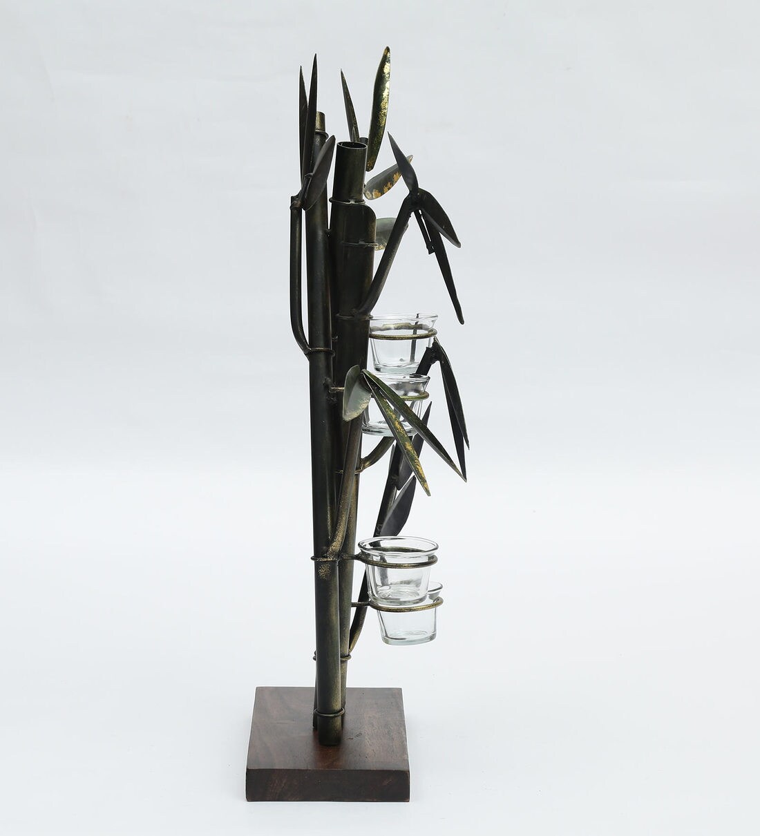 Buy Bamboo Candle Holder by The Shining Rays Online Showpieces