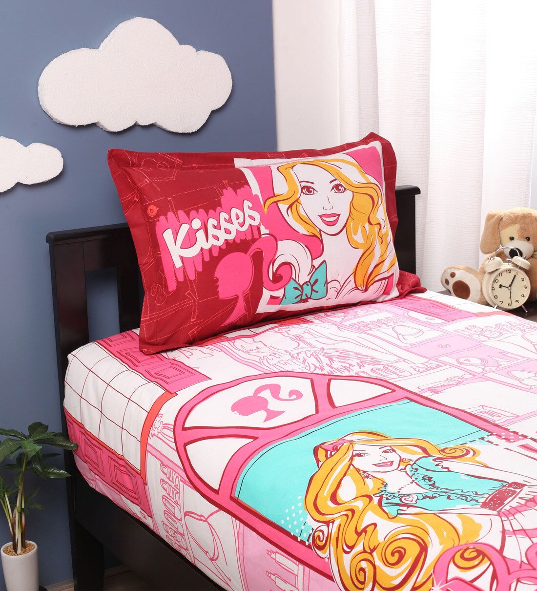 barbie single bed sheet