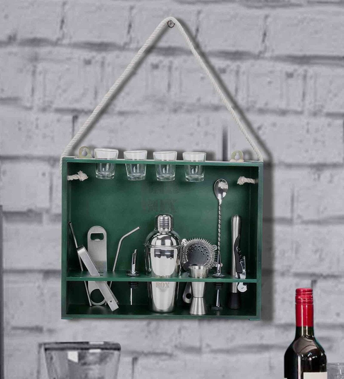 Buy Bartender Pro Stainless Steel Mini Bar Tool Set with a Stand at 63 OFF by Bar Box Pepperfry