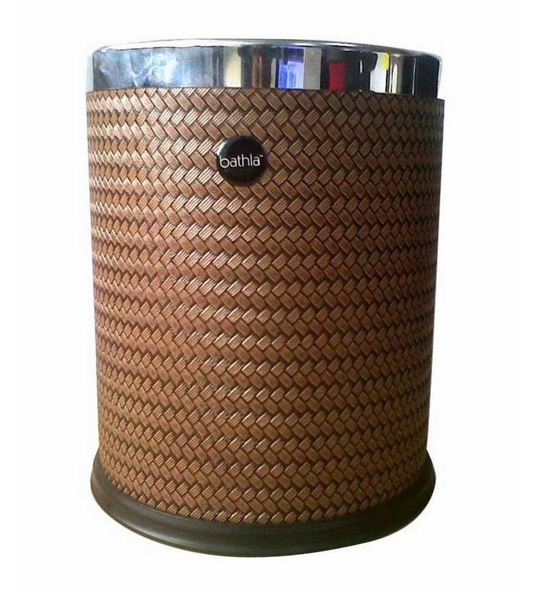 Buy 8 Ltr Open Metal Dustbins In Brown By Bathla Online Hot Priced