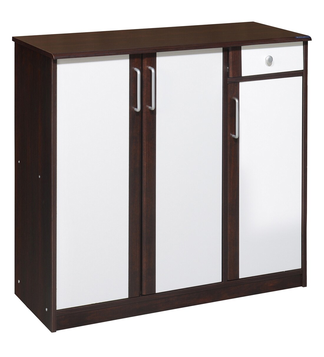 Buy Baylor 3 Door Shoe in Walnut Finish by Nilkamal Online