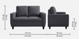 Bae 3+2+1 Seater Sofa Set In Stone Grey Colour