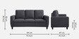 Bae 3+2+1 Seater Sofa Set In Stone Grey Colour