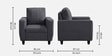 Bae 3+2+1 Seater Sofa Set In Stone Grey Colour