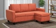 Bae Fabric LHS Sectional Sofa in Ember Orange Colour