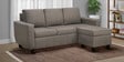 Bae Fabric Interchangeable RHS Sectional Sofa in Pebble Brown Colour