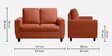 Bae Sofa (2+1+1) In Ember Orange Colour