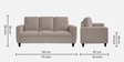 Bae Sofa (3+1+1) In Pebble Brown Colour
