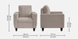 Bae Sofa (3+1+1) In Pebble Brown Colour