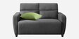 Bakadi Fabric 2 Seater Sofa in Charcoal Grey Colour