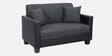Baley Fabric 2 Seater Sofa In Lama Black Colour