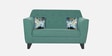 Bali Fabric 2 Seater Sofa In Imperal Green Colour