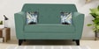 Bali Fabric 2 Seater Sofa In Imperal Green Colour