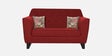Bali Fabric 2 Seater Sofa in Red Colour