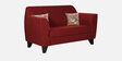 Bali Fabric 2 Seater Sofa in Red Colour