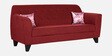 Bali Fabric 3 Seater Sofa in Red Colour