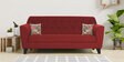 Bali Fabric 3 Seater Sofa in Red Colour